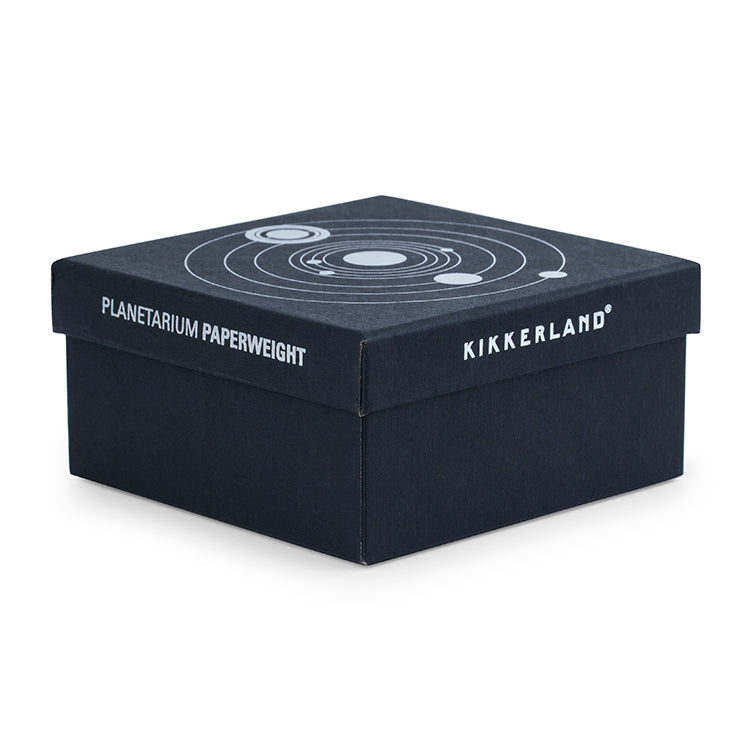 Kikkerland Home Planetarium Briefbeschwerer Glas Galaxie