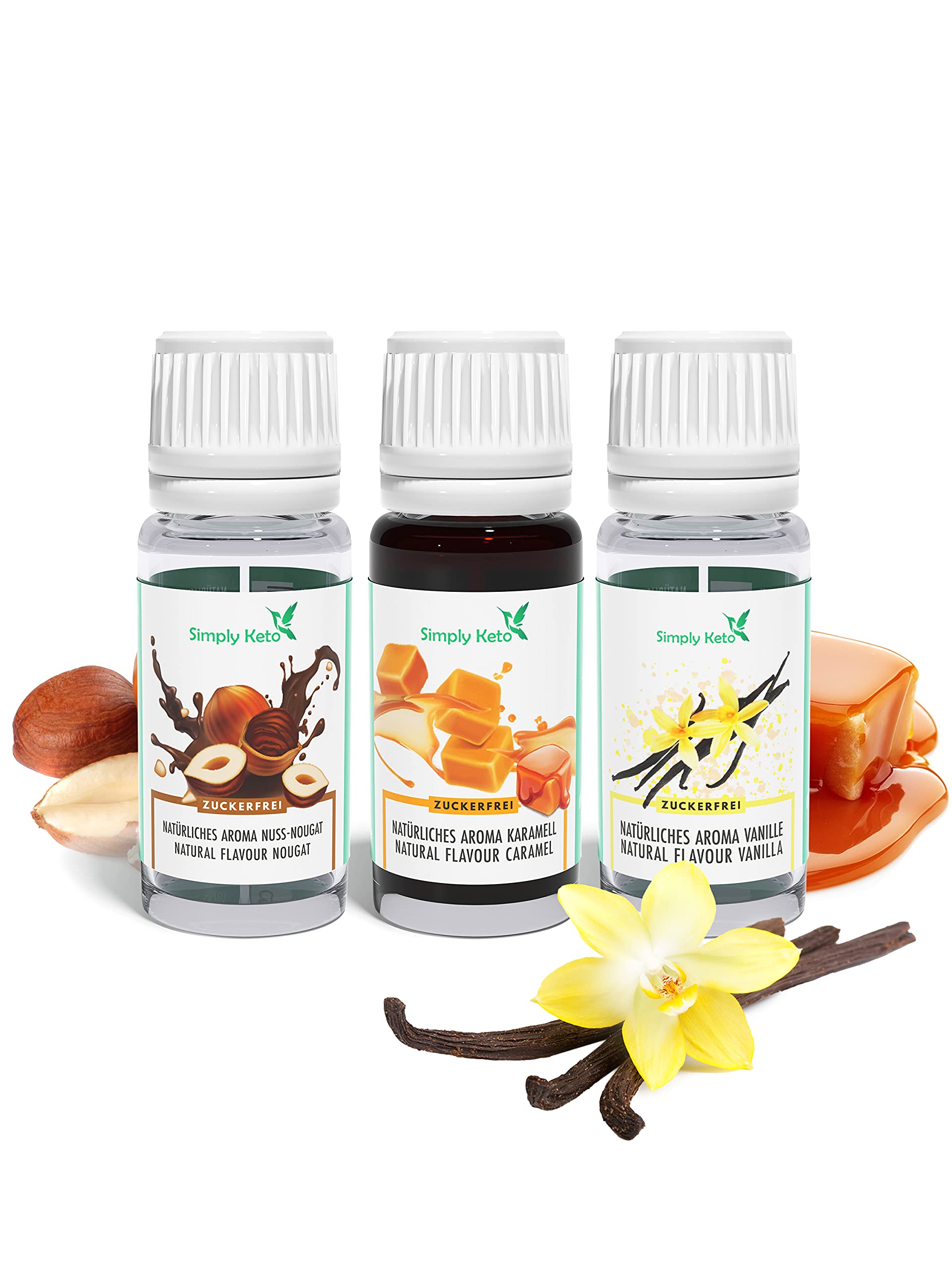 Keto Getränke Simply Flavour Drops Nuss-Nougat 10ml vegan