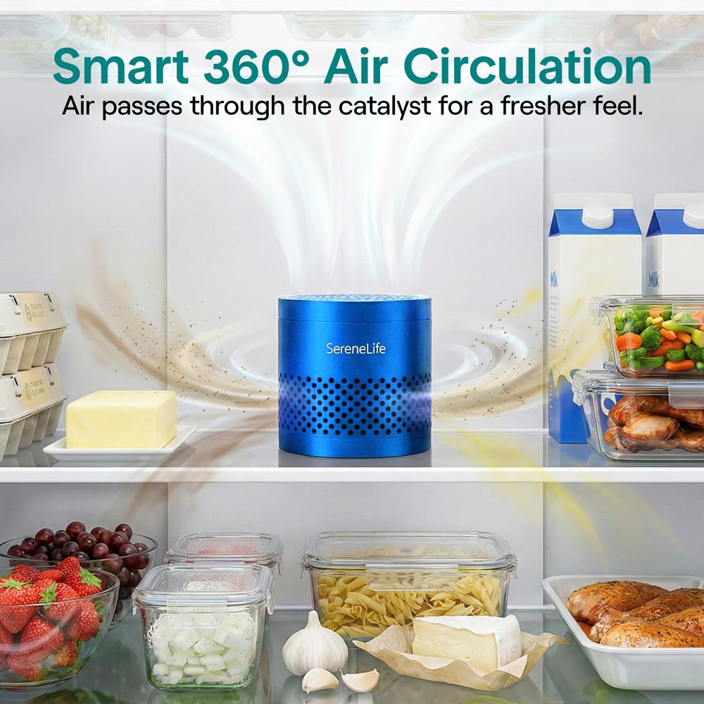 Serenelife DeHumidifiers Kühlschrank-Deo Pod Blau Bambus