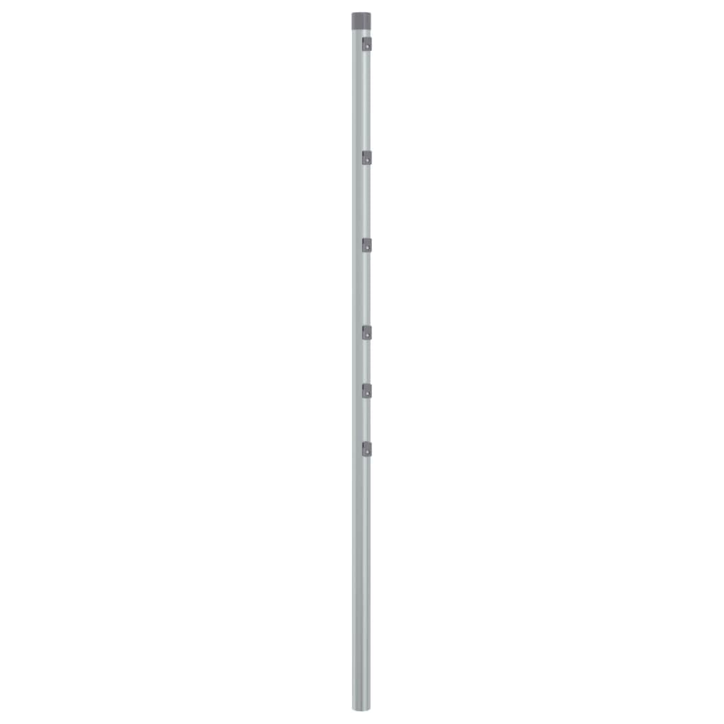 vidaXL Heim & Garten Zaunpfosten 15 Stk 120 cm Silber