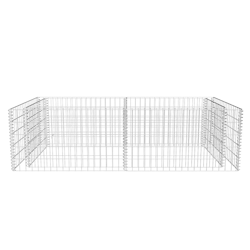 vidaXL Pflanzkübel Steinkorb 180x90x50 cm Gabione verzinkt