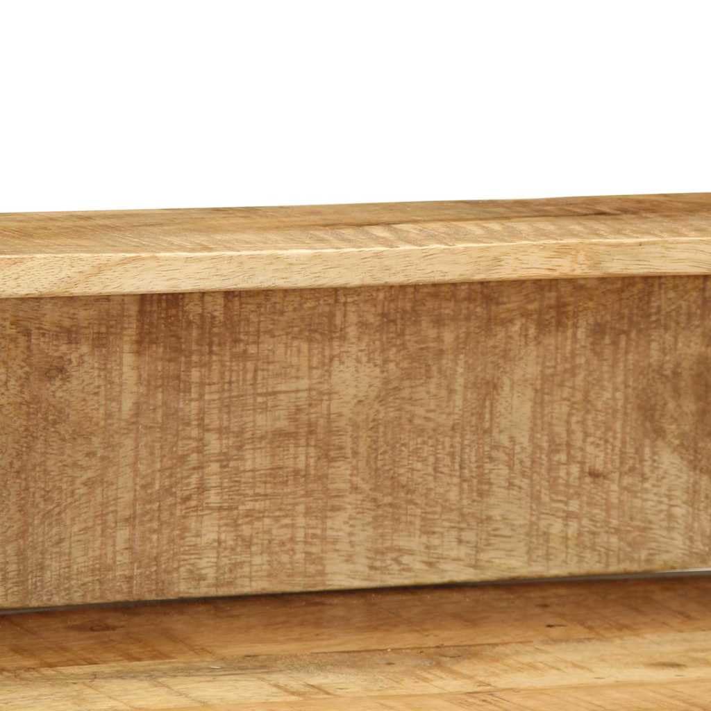 vidaXL Möbel Konsolentisch Braun 100 cm Massivholz