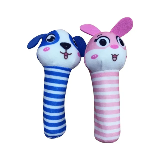 Serenelife Baby Products Babyrassel Stoff 2er-Set 0-12 Monate