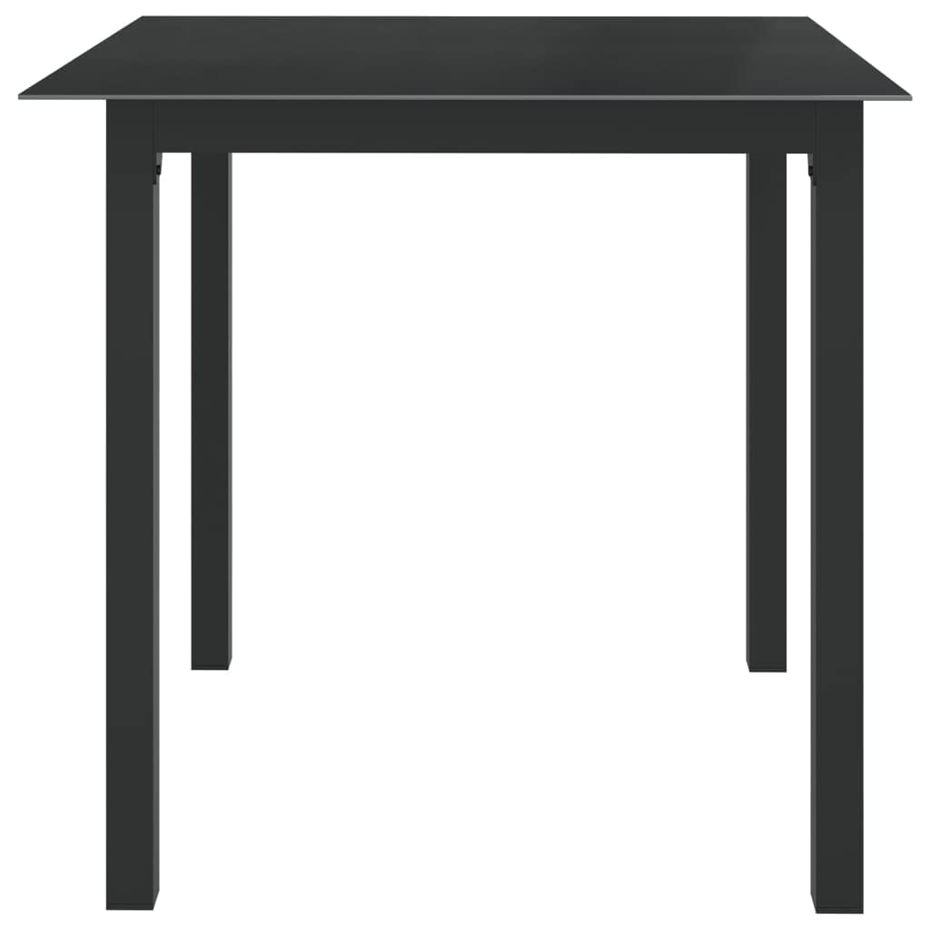 vidaXL Garten-Essgruppe 5-tlg Aluminium Anthrazit 4 Stühle