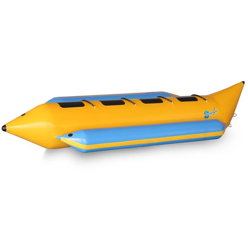 Serenelife Pool SLBBFL4 Bananenboot 4 Personen PVC mit Pumpe