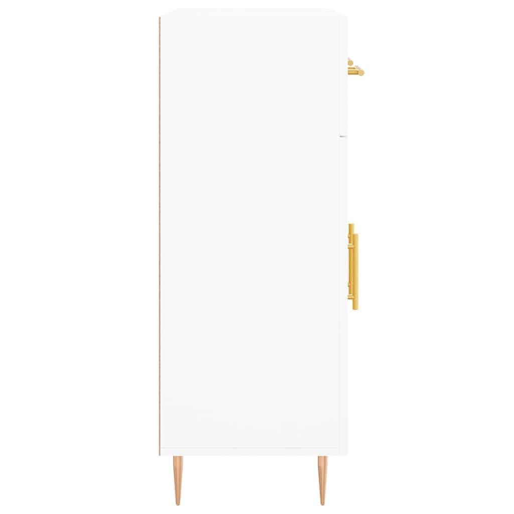 vidaXL Sideboard 69,5x34x90 cm Holz Weiß mit Türen