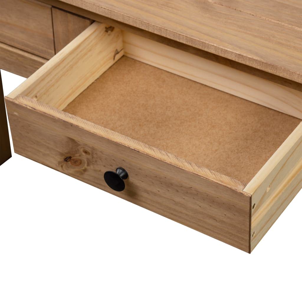 vidaXL Möbel Konsolentisch Panama 110x40x72 Braun Massivholz