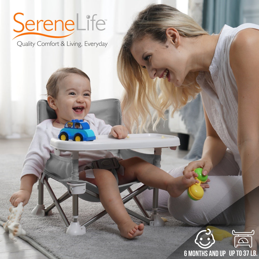 Serenelife Baby Booster Hochstuhl Sitz mit Tablett faltbar