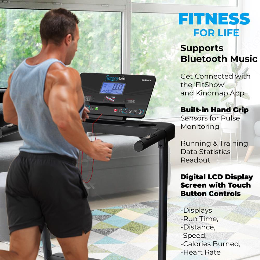 Serenelife Fitness Equipment Foldable Treadmill Laufband klappbar