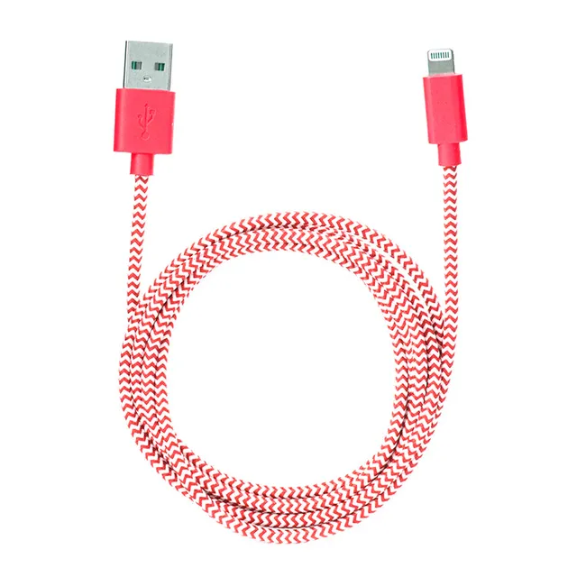 Kikkerland Chevron Cotton Ladekabel Apple MFi Stoff