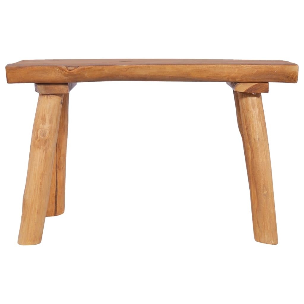 vidaXL Gartenbank Teak Massivholz 80 cm Sitzbank