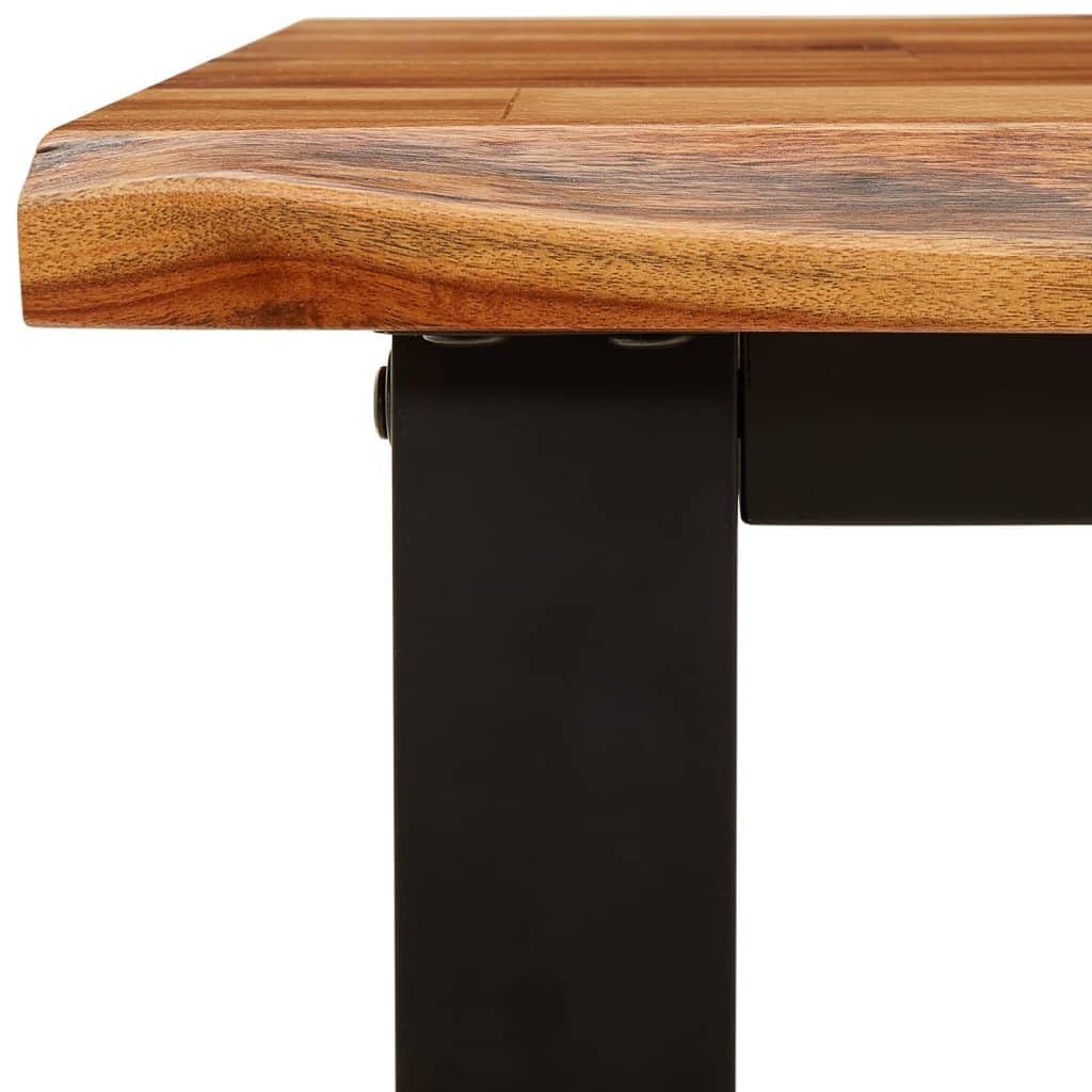 vidaXL Bank Baumkante 110 cm Sitzbank Akazie Massivholz