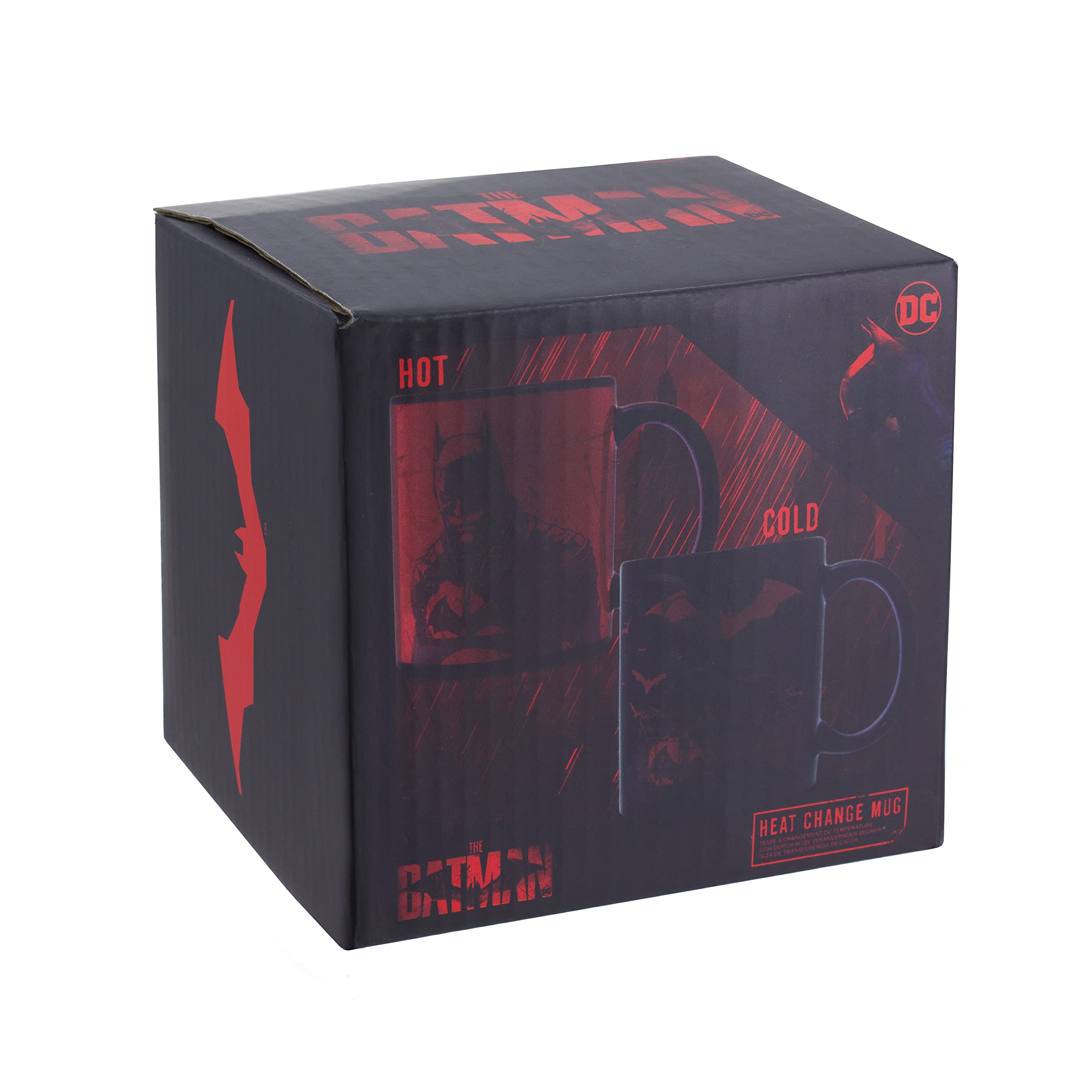 Paladone The Batman Farbwechsel Tasse 300 ml schwarz-rot Keramik