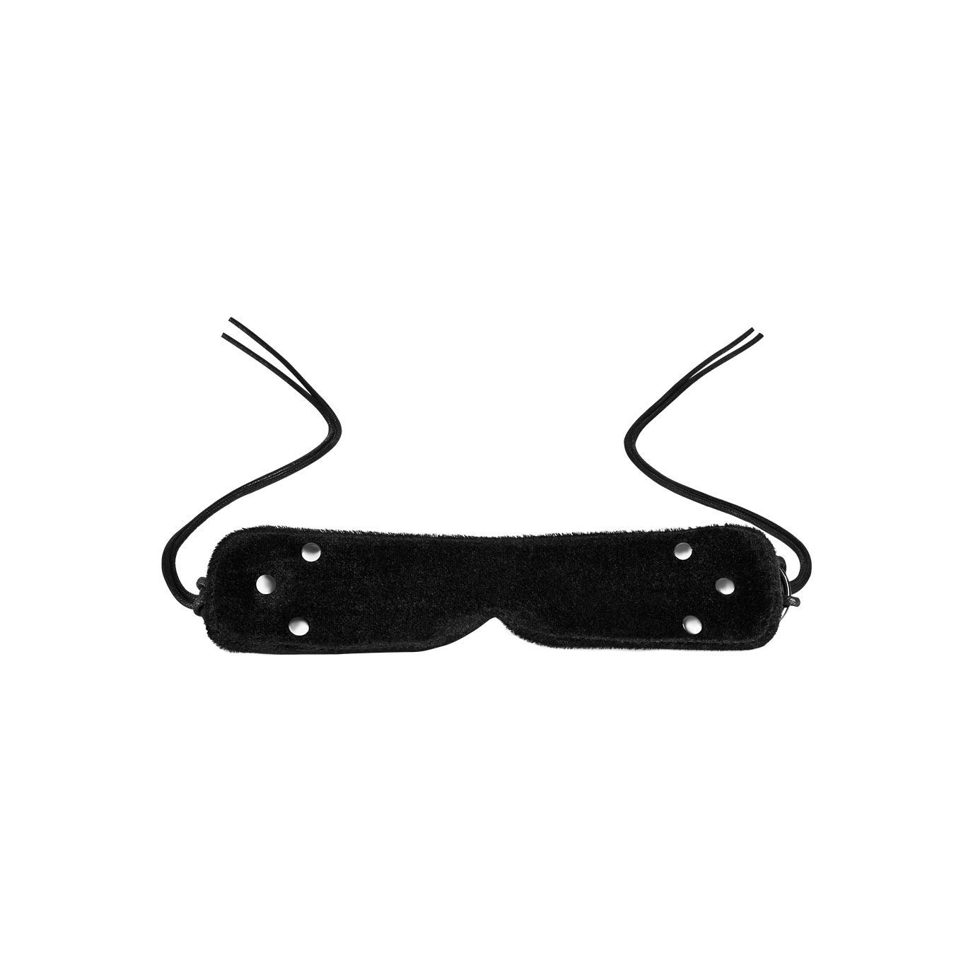 EIS BDSM Augenbinde schwarz Lackoptik verstellbar