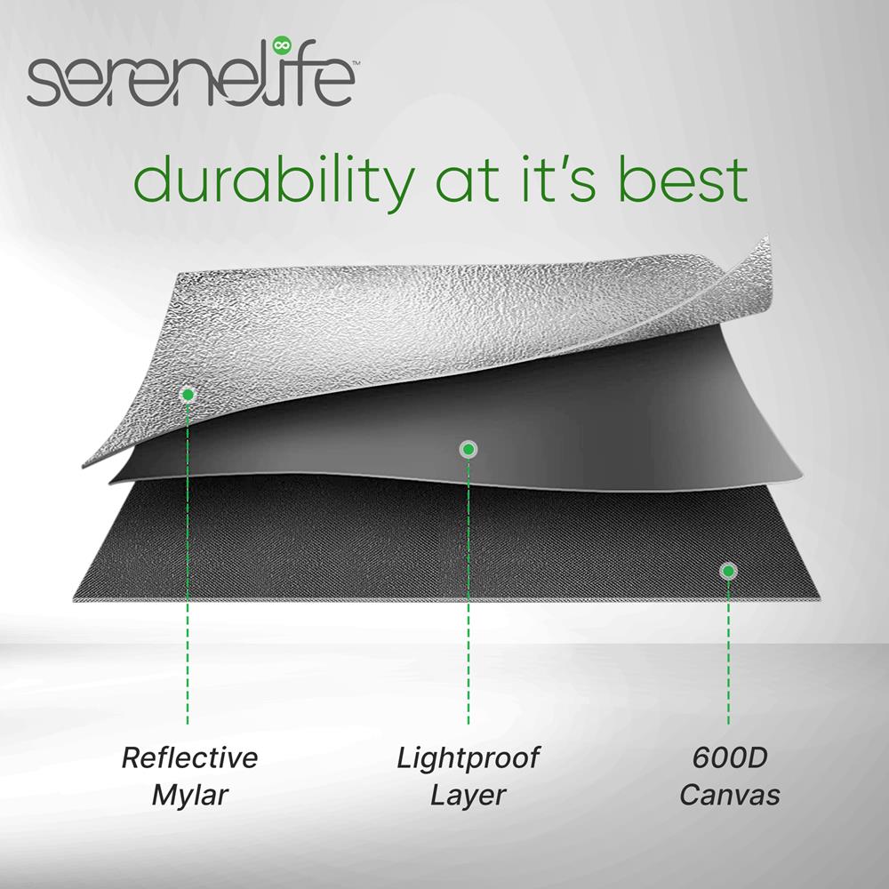 Serenelife Indoor Garden Growzelt 152x152x203 Mylar