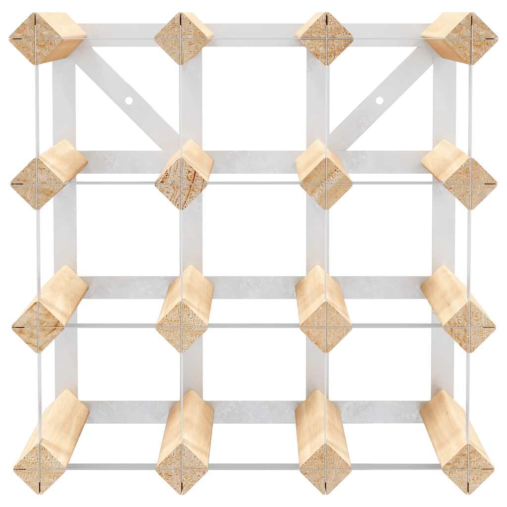vidaXL Weinregal 12 Flaschen Massivholz Kiefer Regal