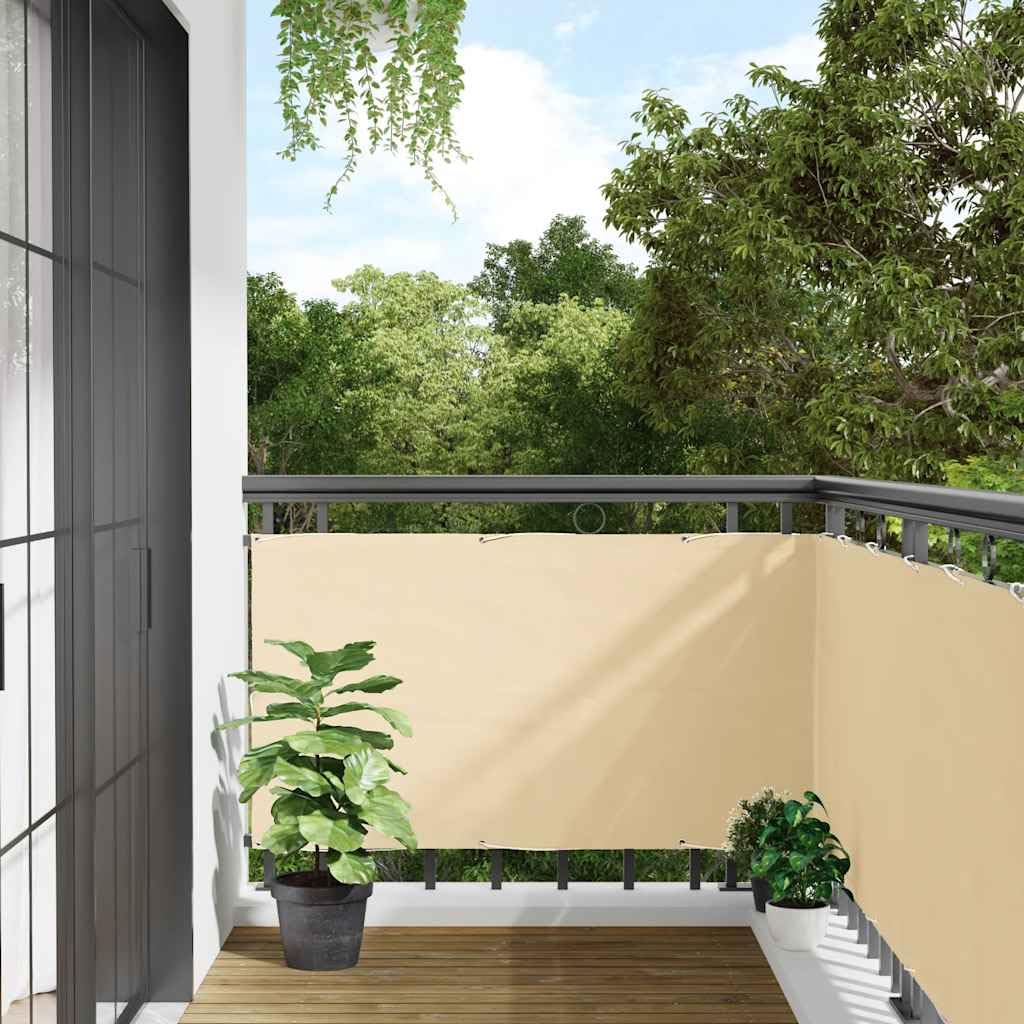 vidaXL Heim & Garten Sichtschutz Creme 1000x90 cm wetterfest