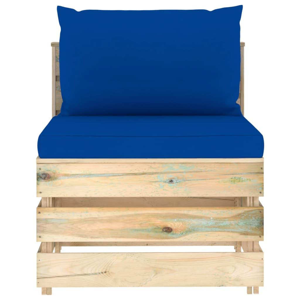 vidaXL Möbel Mittelsofa Palettensofa grün Kiefer imprägniert