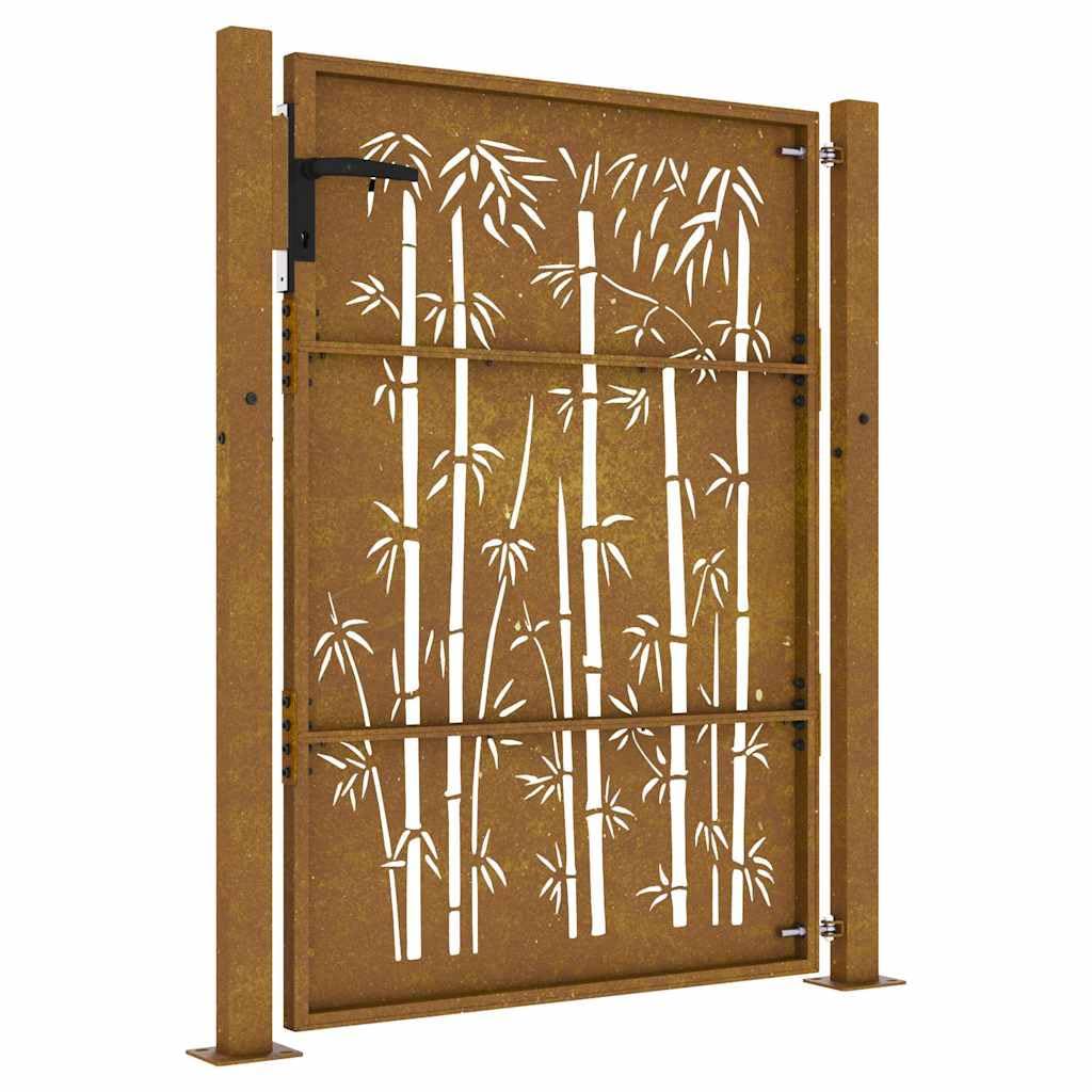 vidaXL Heim & Garten Gartentor 100x125 cm Cortenstahl Rostig