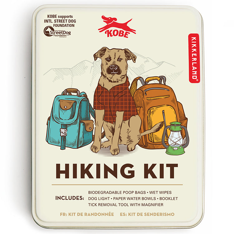 Kikkerland Kobe Hiking Kit Hunde-Wandeset in Dose