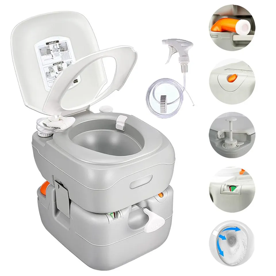 Serenelife Camping Outdoor Campingtoilette 22 L