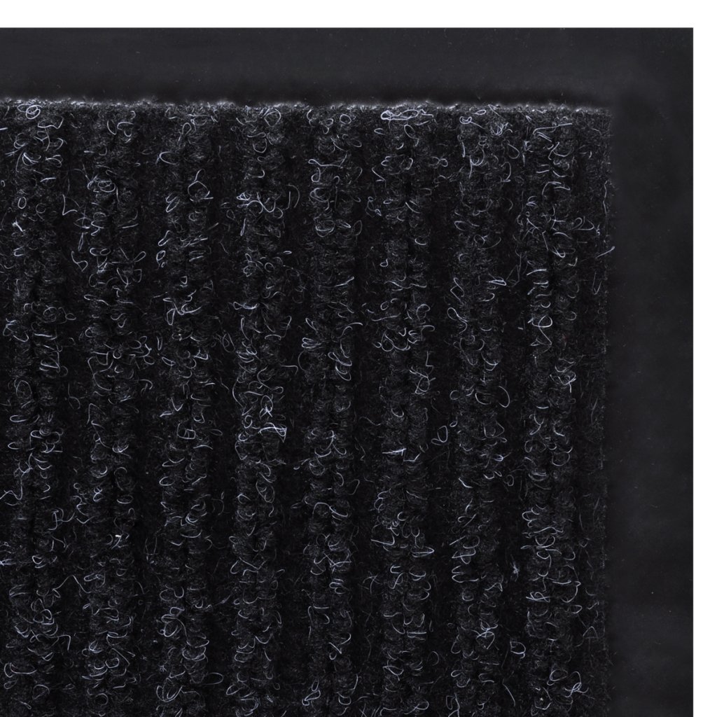 vidaXL Türmatte Schwarz PVC 90x120 cm Rutschfest Fußmatte