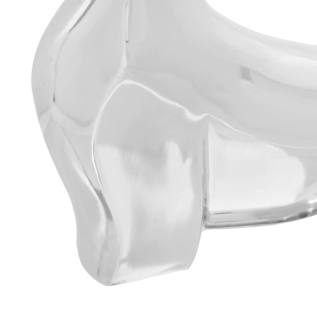 vidaXL Heim & Garten Stierskulptur Silber 37x44x17 cm Aluminium