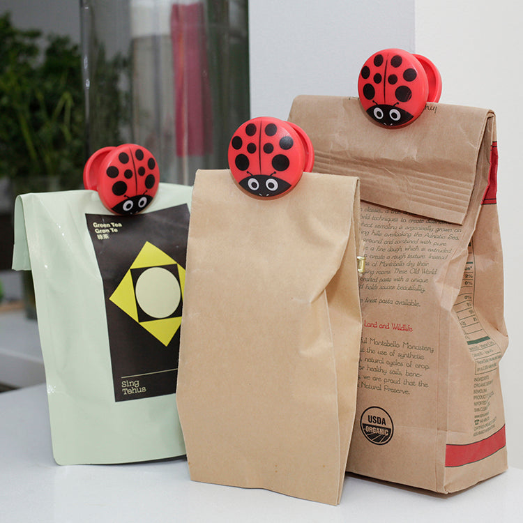 Kikkerland Ladybug Tütenklammern Marienkäfer 6 St
