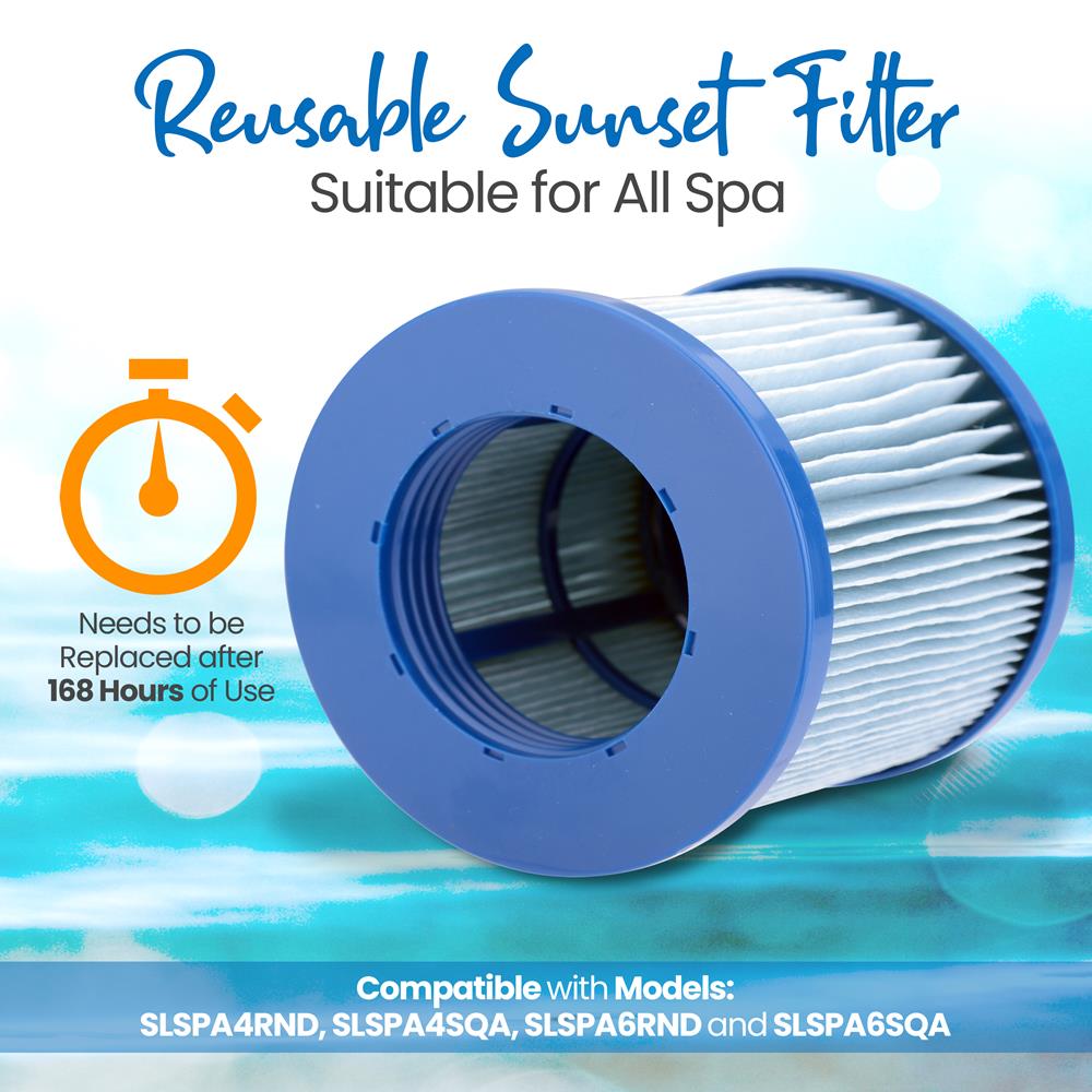 Serenelife Pool Filterkartusche Ersatz D-Typ Whirlpool Spa