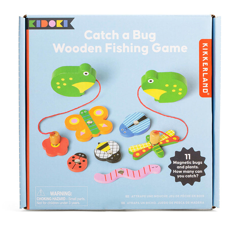 Kikkerland Kidoki Catch a Bug Angelspiel Holz Frosch