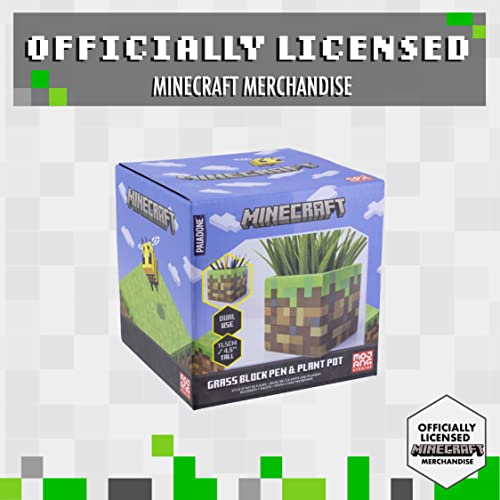 Paladone Minecraft Grasblock Blumentopf Stiftehalter Keramik 11,5cm