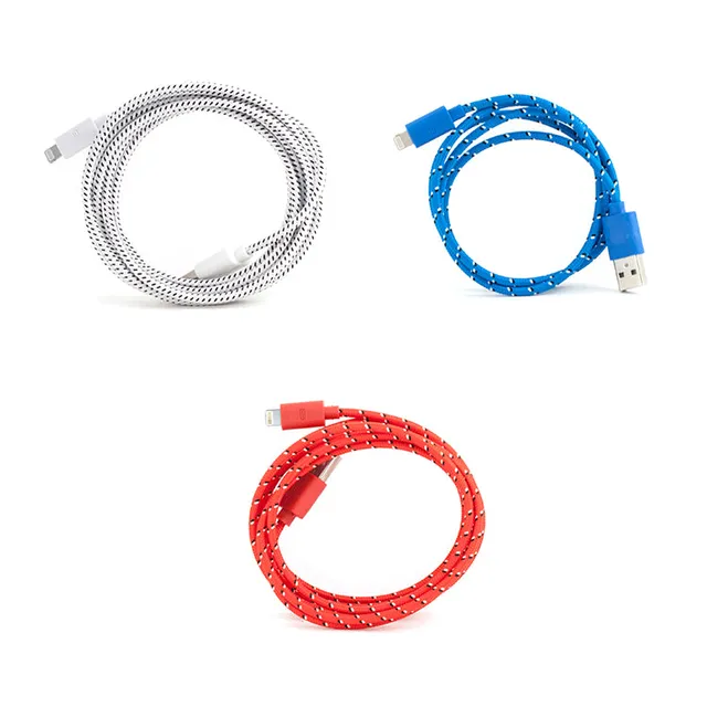 Kikkerland Tech 6 Ft. Charging Cable Ladekabel Baumwolle 1,8m