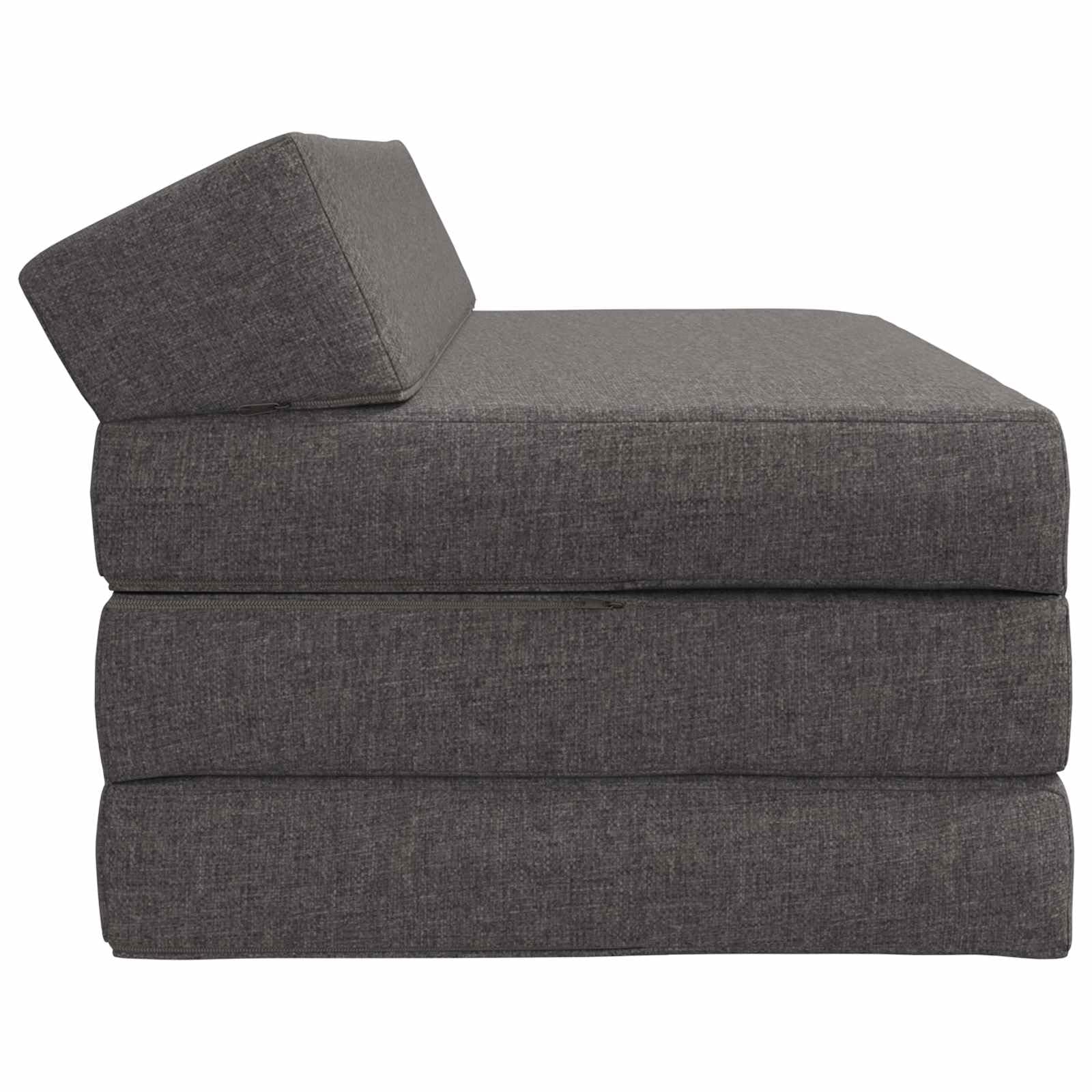 vidaXL Möbel Klappsofa Bett Schlafsofa Hellgrau 120 cm Stoff