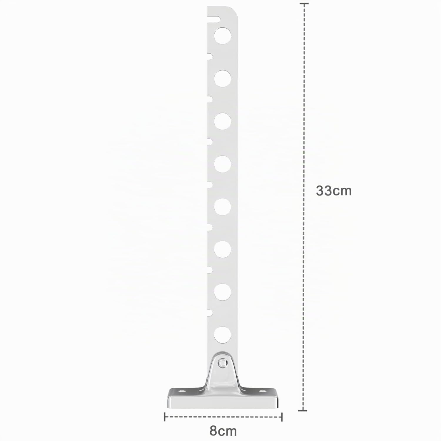 Intirilife Kleiderstange klappbar Edelstahl 30 cm 2er Set