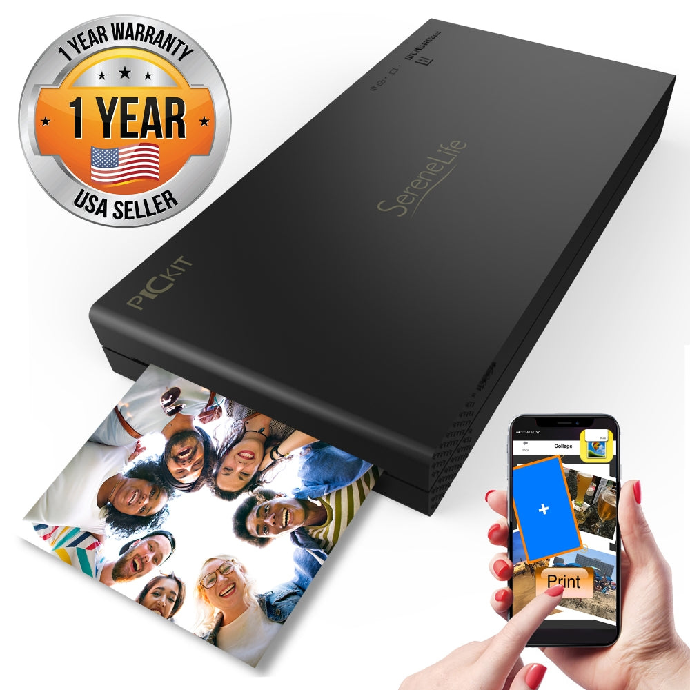Serenelife PicKit22BK Fotodrucker Smartphone kabellos