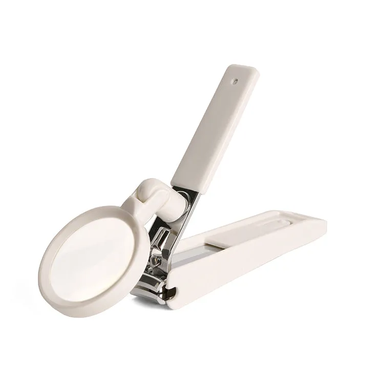 Kikkerland Tools & Wellness Nagelknipser mit Lupe 1,5-fach