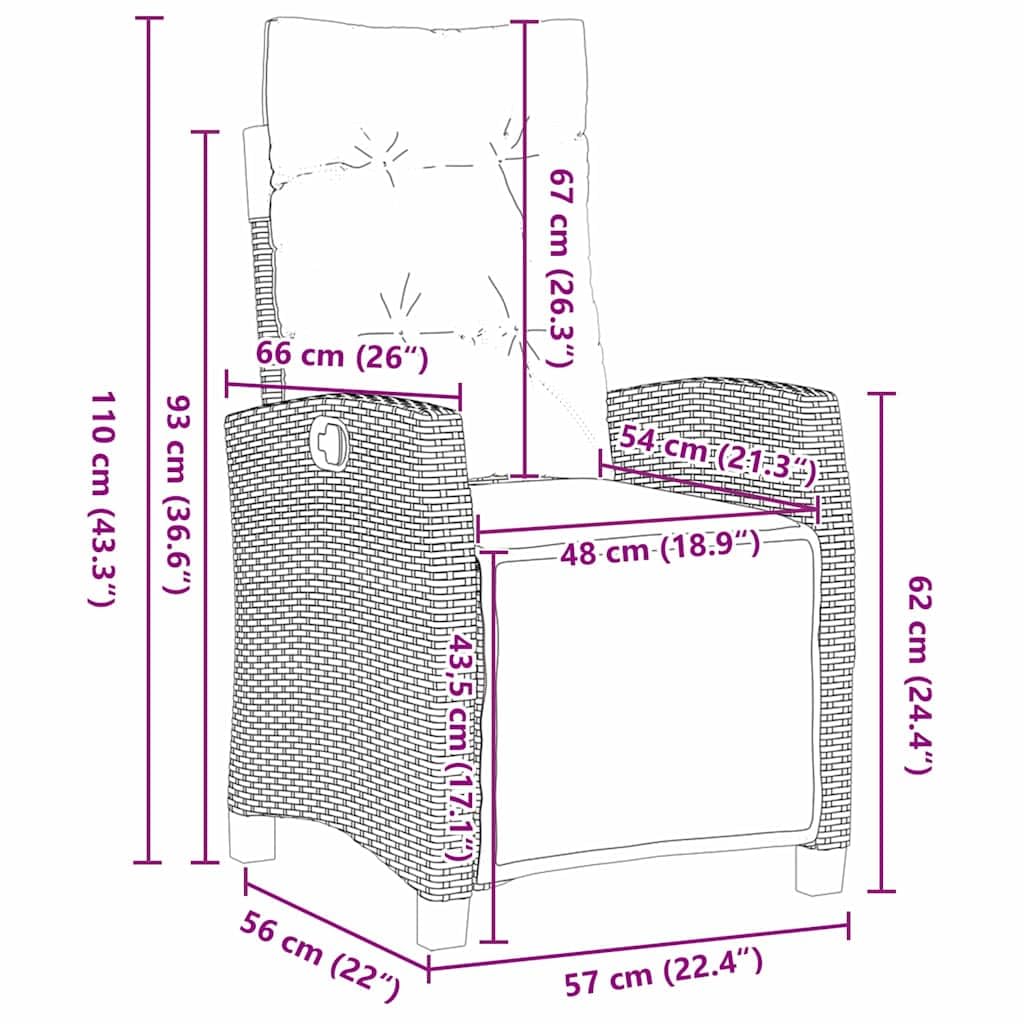 vidaXL Heim & Garten Essgruppe 9-tlg Grau Poly-Rattan Glas
