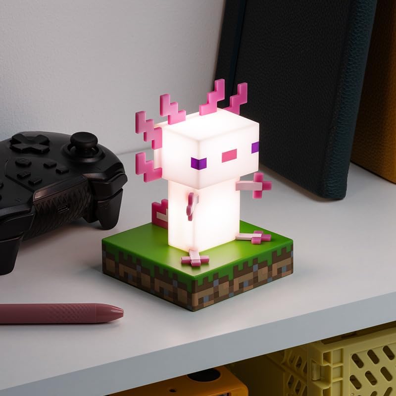 Paladone Lighting Axolotl Icon Light Minecraft Lampe 10,7 cm