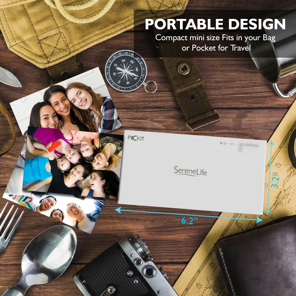 Serenelife Fotodrucker Pickit20 mobil für iPhone Android