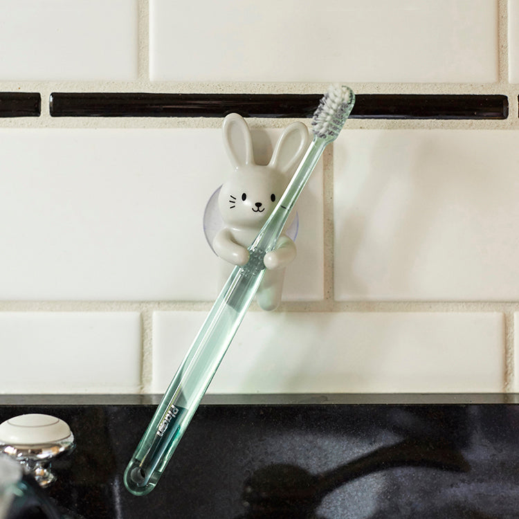 Kikkerland Rabbit Zahnbürstenhalter Hase Saugnapf
