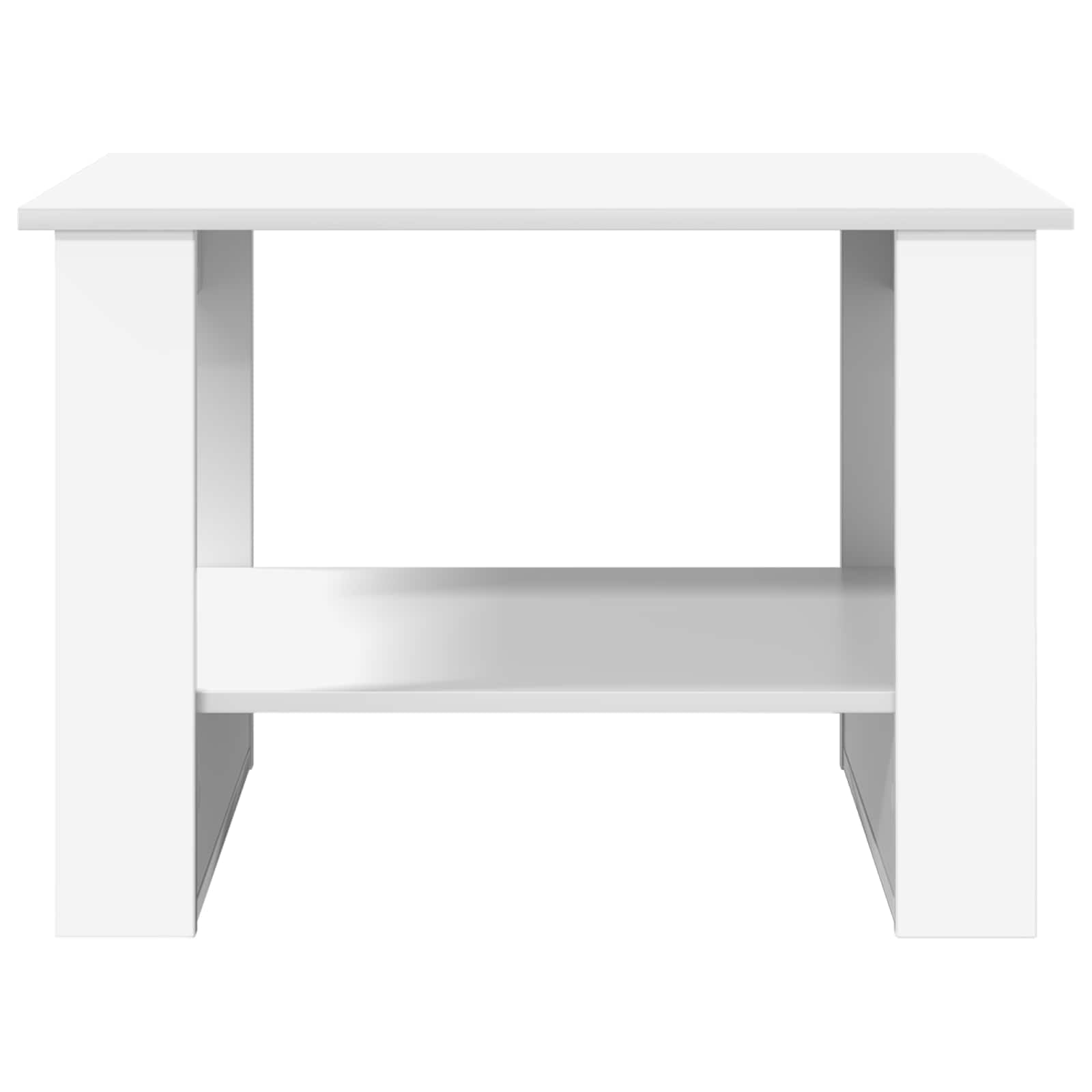 vidaXL Couchtisch Weiß 72x50x50 cm Wohnzimmertisch Holz