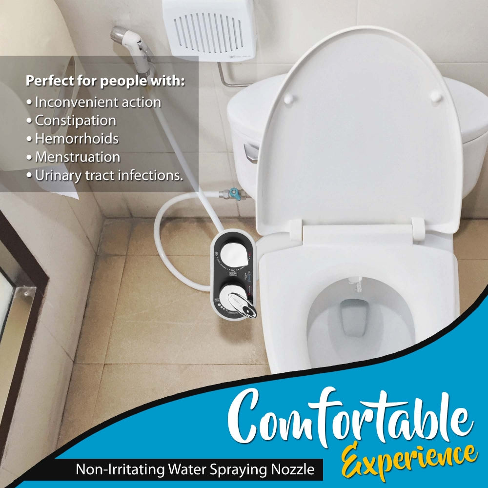 Serenelife Bathroom Bidet Aufsatz Warm Kalt selbstreinigend