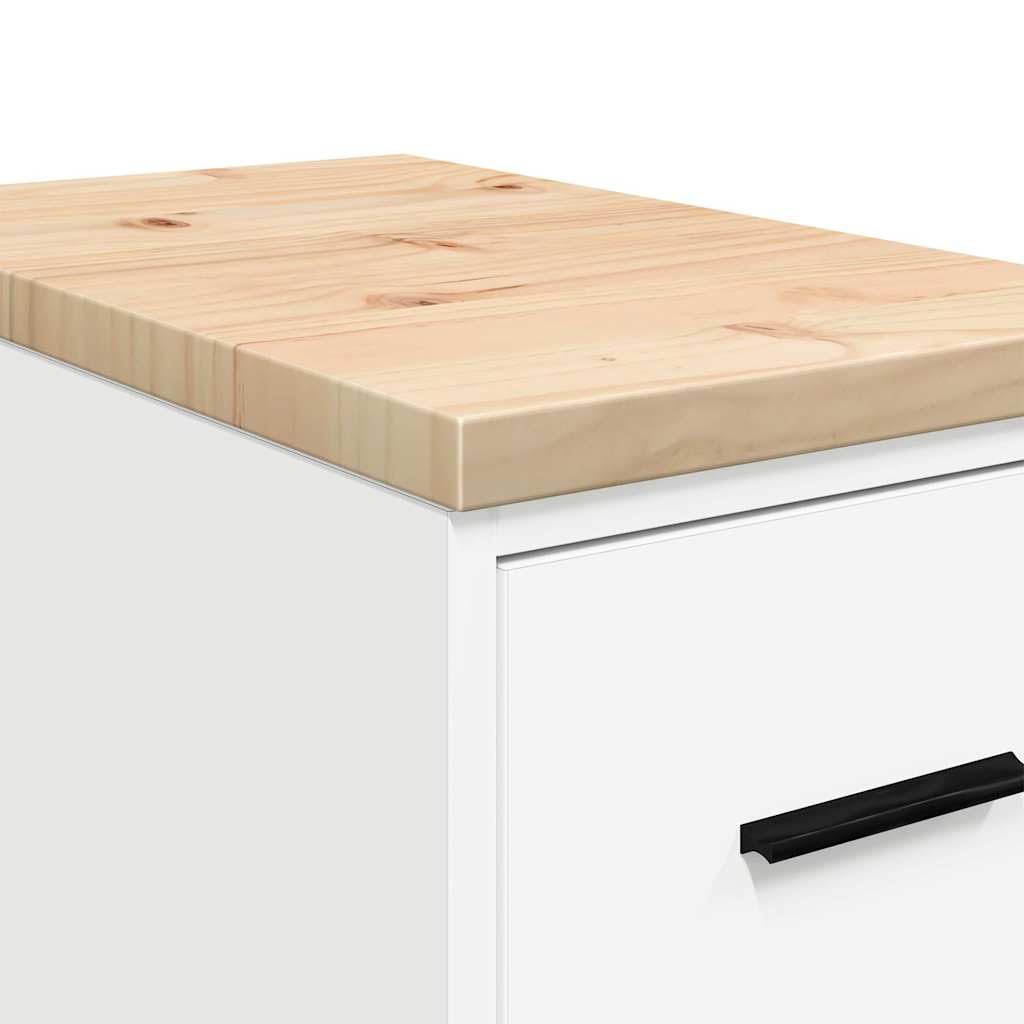 vidaXL Garagen-Aufbewahrungsschrank Weiß 30x51x85 4 Schubladen