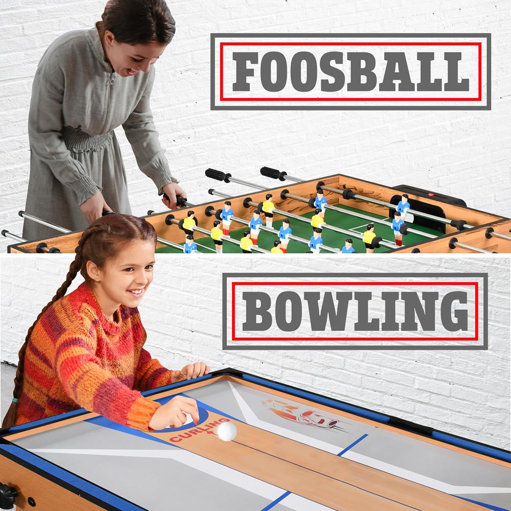 Serenelife Game Tables 5-in-1 Spieltisch klappbar Holz