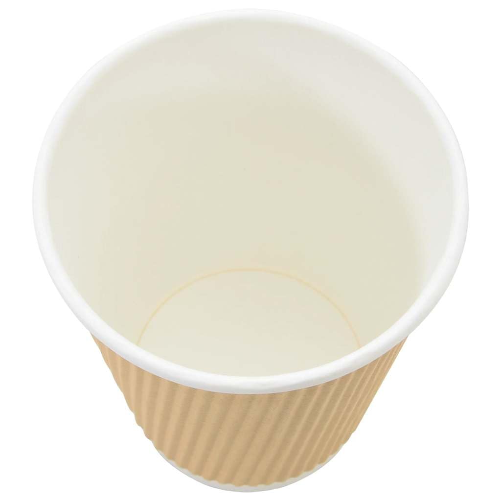 vidaXL Pappbecher Braun 4oz 100ml 1000 Stück ohne Deckel