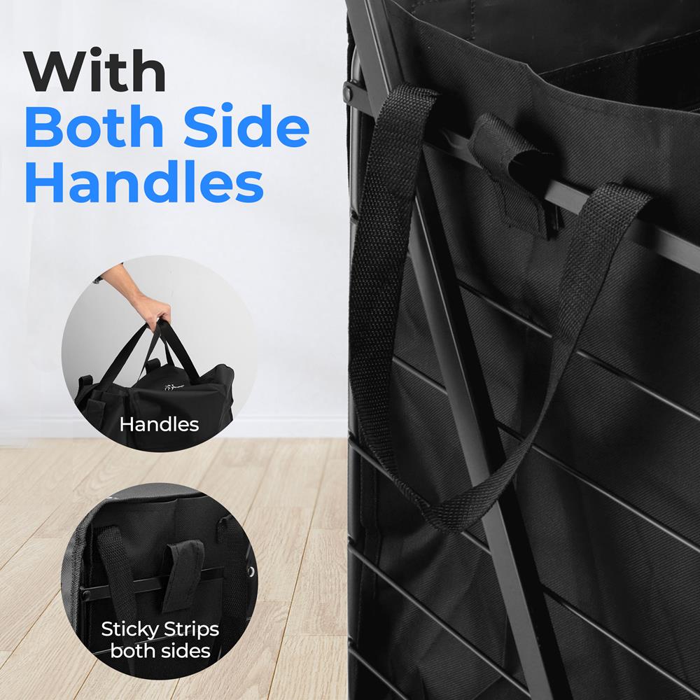 Serenelife Einkaufswagen Tasche Schwarz Oxford wasserdicht