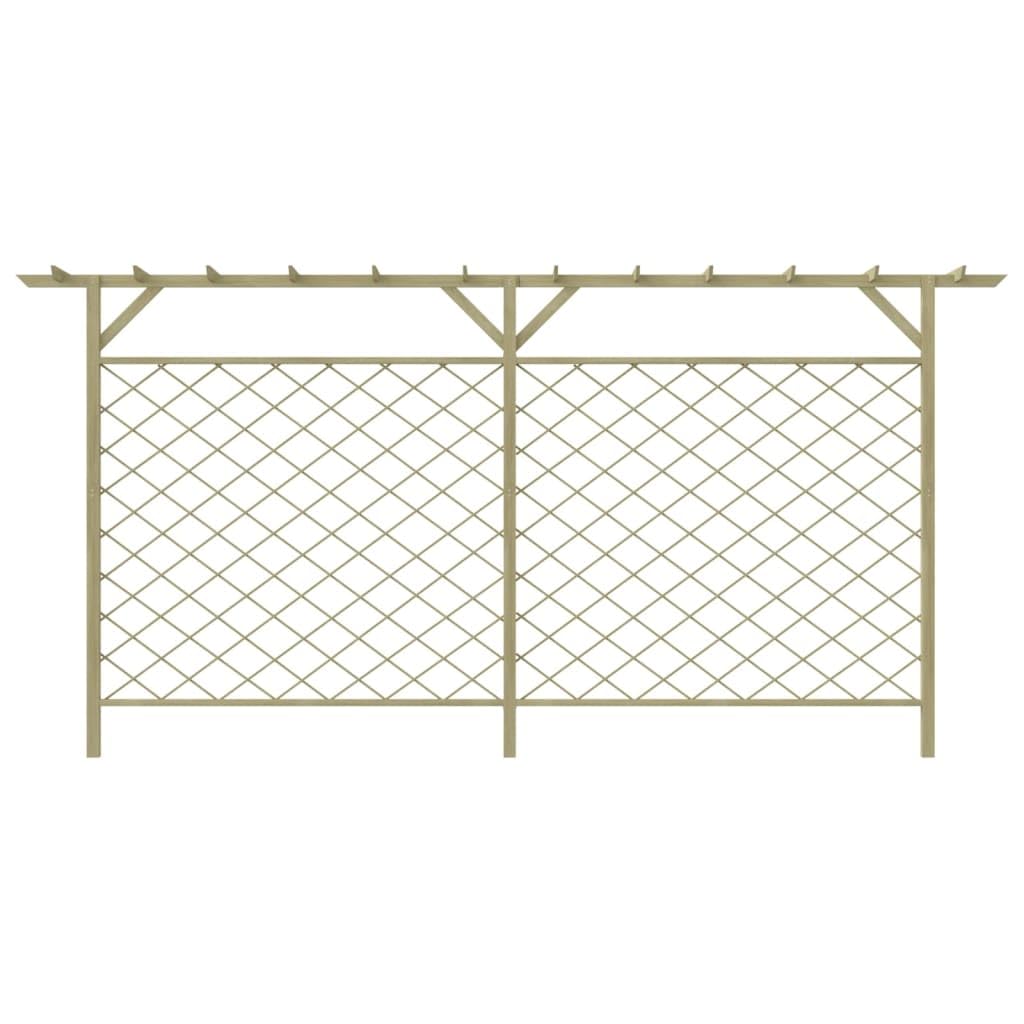 vidaXL Heim & Garten Blumengitter Pergola Rankgitter Kiefer 335cm