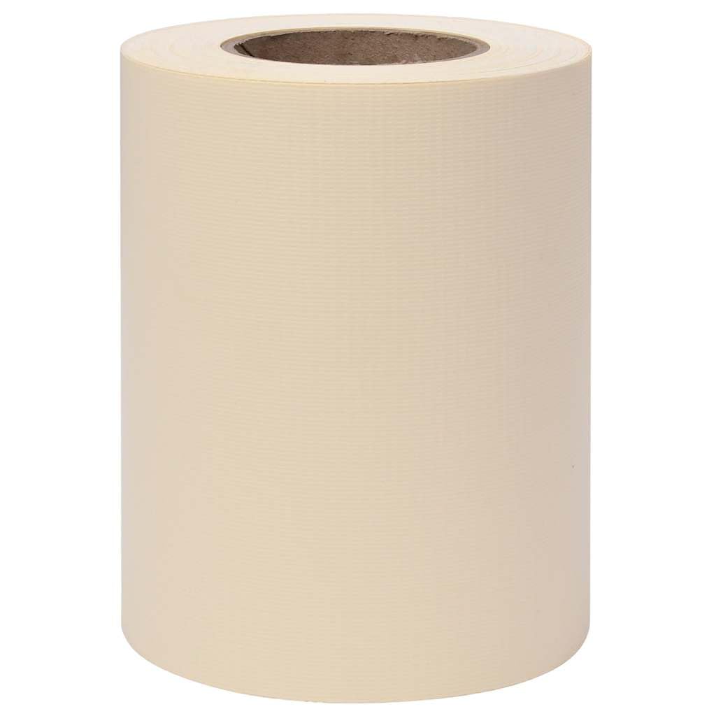 vidaXL Heim & Garten Sichtschutzstreifen 35x0,19m Creme PVC