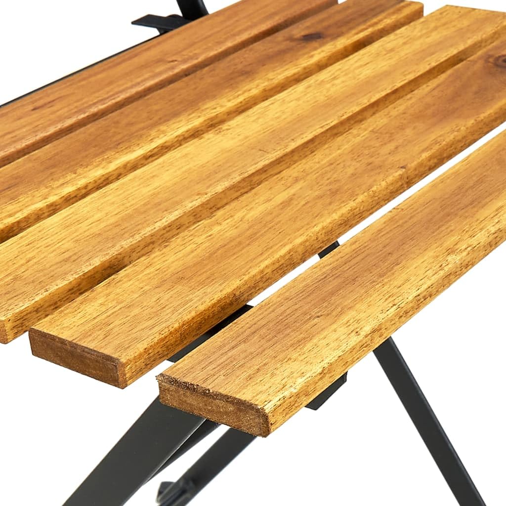 vidaXL Heim & Garten Bistroset 3-tlg Balkonset Akazienholz klappbar