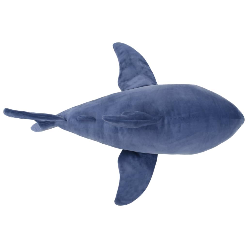 vidaXL Weißer Hai Kuscheltier Plüsch Blau-Weiß 150 cm